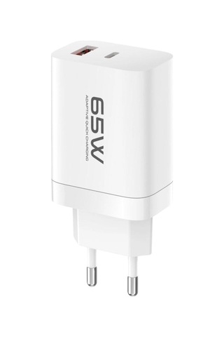 C99q 65w Pd Destekli Type-c Ve Usb Çift Çıkışlı Hızlı Şarj Adaptörü