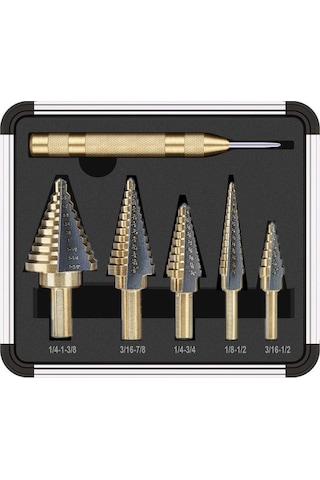 Xinxin Hss Titanyum Adım Matkap Ucu 5 Adet