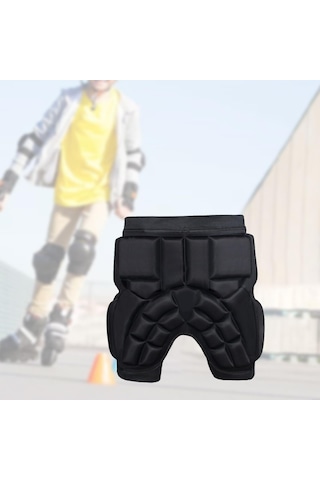 Çocuk Kalça Koruma Pedi Yastıklı Koruyucu Yastıklı Kalça Koruması Siyah