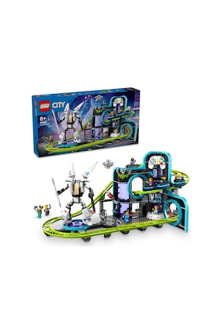 LEGO® City Robot Dünyası Hız Treni Parkı 60421 - 8 Yaş & Üzeri Çocuklar için Yaratıcı Oyuncak Yapım Seti (986 Parça)