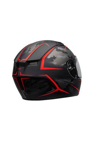 Bell Qualıfıer Stealth Camo Matte Black-Red