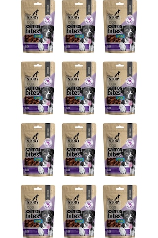 Dog Salmon Bites 12x80gr. Somonlu, Köpek Ödül Maması