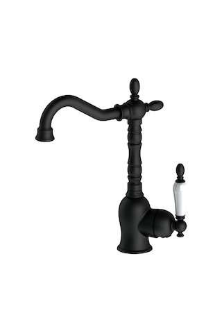 Gpd Retro Tek Gövde Lavabo Bataryası Siyah Mtl180-S