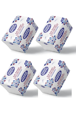Mavi Beyaz 4 Paket Çok Amaçlı V Katlama Kağıt Mendil 800 Yaprak Uv Sterilize