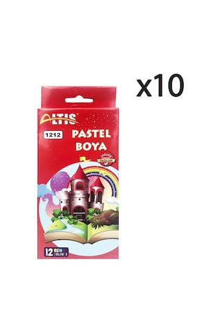 Altıs 12 Renk Pastel Boya 1212 10 Adet