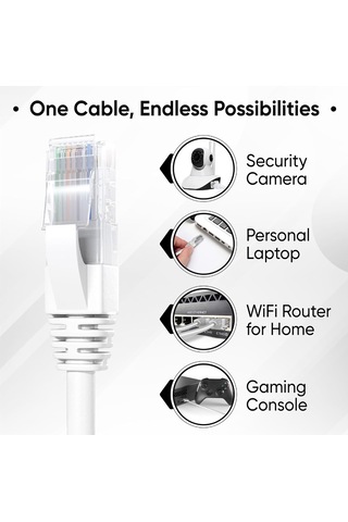 Cat 6 Ethernet Kablosu 5m Yüksek Hızlı Ethernet Ağ Kablosu
