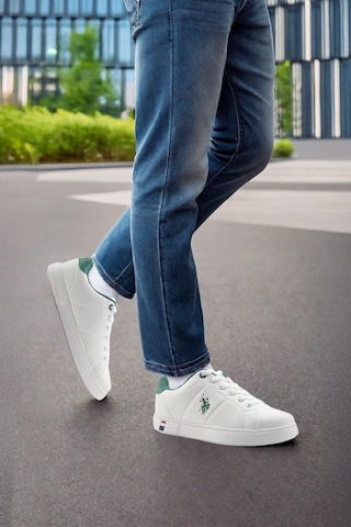 U.s. Polo Assn. Anthony 5fx Beyaz Erkek Sneaker 000000000101947464 Beyaz-yesıl