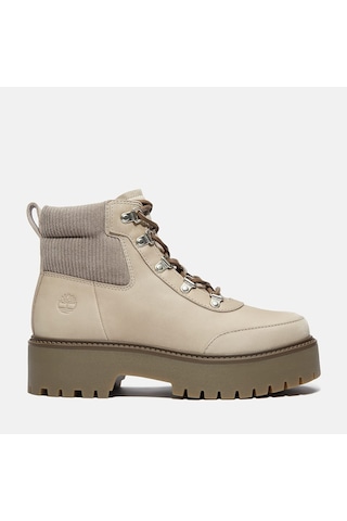 Timberland Stone Street Mid Lace Up Boot Kadın Bot-32137 Gri