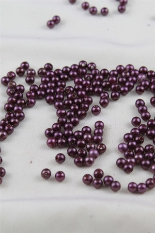 5 Mm Mor Parlak Tonlarda İnci Boncuk 30 Gr Kolye, Bileklik, Küpe Ve Takı Yapımı Diğer