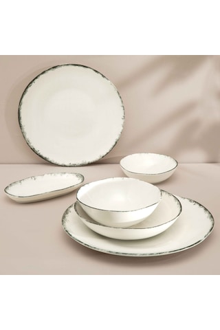 Linens Natura Porselen 12 Cm Çerezlik Ekru-antrasit