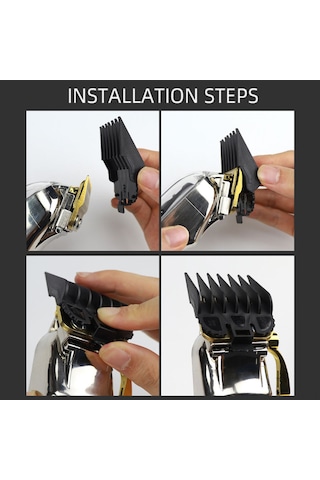 Vkemall Wahl Saç Kesme Makinesi İçin 8 Parça Limit Tarak Seti - Çok Renkli Pp Ve Abs Malzeme