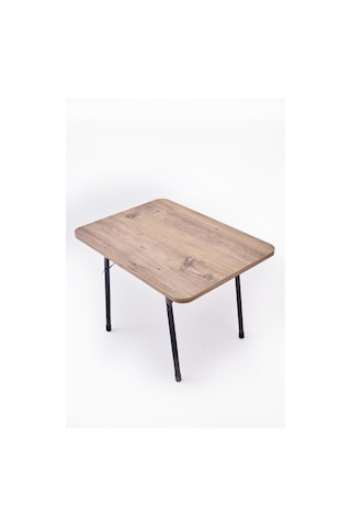Exent 45x60 Cm Kamp Sehpası, Piknik, Bahçe Balkon Plaj Sehpası Katlanır Sehpa-atlantik Çam Kahverengi
