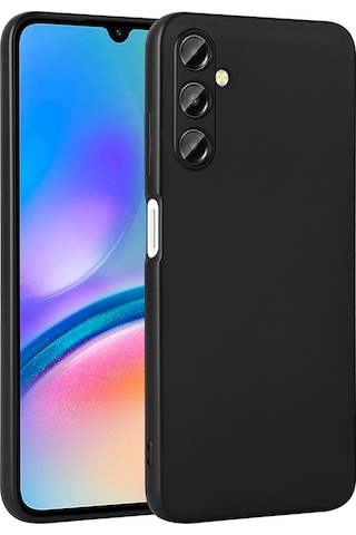 Galaxy Uyumlu A17 Kılıf Zore Premier Silikon Kapak - Siyah Siyah