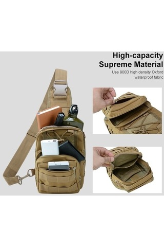 Wondernest Junsunmay J014 10l Su Geçirmez Doğa Sporları Göğüs Paketi, Kulplu Crossbody Çanta Altın