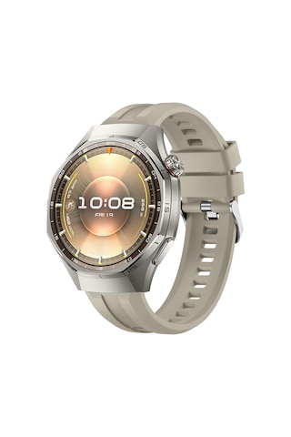Sneezy Huawei Watch Gt6 Pro 46mm İle Uyumlu Spor Silikon Metal Tokalı Soft Saat Kordonu