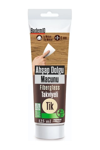 Ahşap Parke Tamir Macunu Tik Renk Mobilya Masa Dolgu Çatlak Çizik Giderici 125 Ml Kullanıma Hazır 0.25 KG