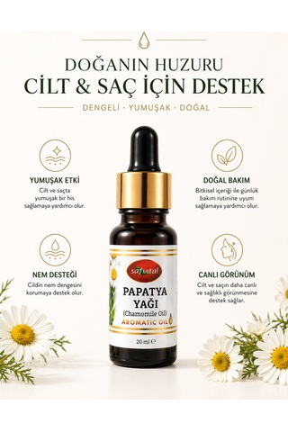 Papatya Yağı 20 Ml Aromatik Uçucu Yağ Rahatlatıcı Koku Difüzör Buhurdanlık Kullanımı