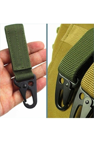Omeniv Karabiner Yeşil Anahtarlık Kemer Sırt Bel Çantası Karabina Çok Renkli