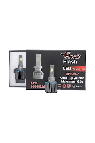İnwells Yeni Flash Csp Led Xenon Zenon H15 20,000 Lümen Arıza Işığı Yakmaz