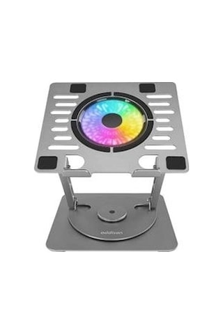 Addison Ad-rc35 360 Derece Dönebilen Fanlı Rgb Işıklı Metal Laptop Stand Kdo