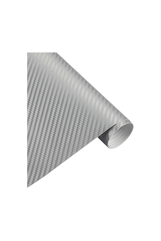 Hava Kanallı Gri Karbon Araba Kaplama Folyosu 152 Cm X 50 Cm