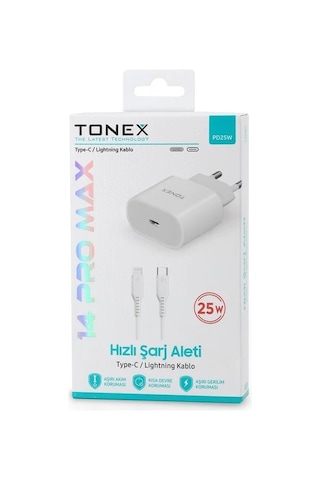 Tonex Pd25w Type-c To Lightning 25w 3.4a Yeni Nesil Şarj Seti