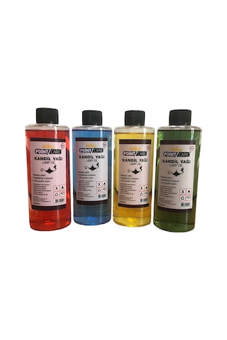 4'lü Set 250ml Kandil Yağı Kokusuz Dumansız İç Mekan