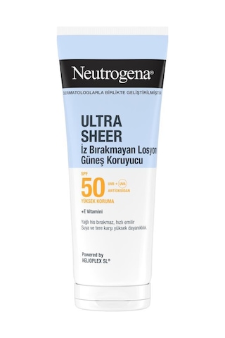 Neutrogena Ultra Sheer Nemlendirici Güneş Koruyucu Losyon Spf50, 200 Ml