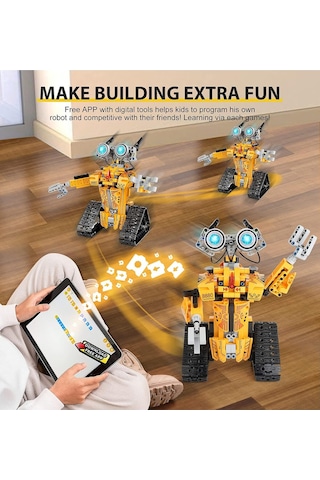 Sillbird Robot Çocuk Programlanabilir Ve Uzaktan Kumandalı Kiti Akıllı Oyuncaklar