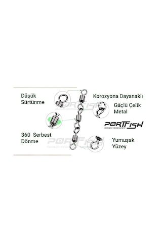 Portfish Bl-1019 Zincir Fırdöndü 3 Lü No:12 - Standart