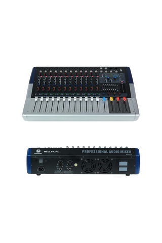 Maxword Welly-12fx Power Mixer 2x800w 12 Kanal 2x7 Bant Ekolayzır 99 Dsp Efekt
