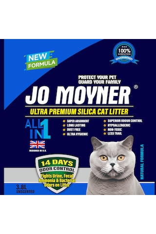 Jo Moyner Premium Silika Kristal Kedi Kumu Silica Kum 3800 ML