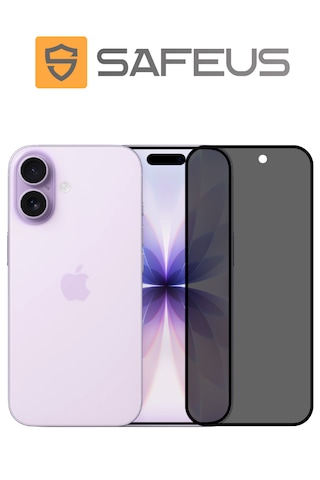 Safeus Tam Kaplayan Hayalet Parmak İzi Bırakmayan Safir Ekran Koruyucu Cam, Apple Uyumlu iPhone 17 İle