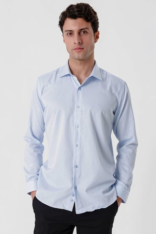 Efor Gk 677 Slim Fit Mavi Altro Gömlek Mavi