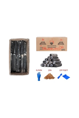 Black Diamond Press Briket Taş Firin Mangal Kömürü 10Kg