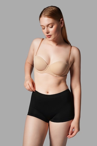 Fit Women Kadın Boxer Toparlayıcı İz Yapmayan Seamless Örme Boxer 2001 Siyah