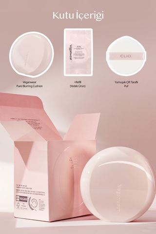 Clio Veganwear Pure Blurring Cushion+ Refill SPF50+ 2 Lingerie