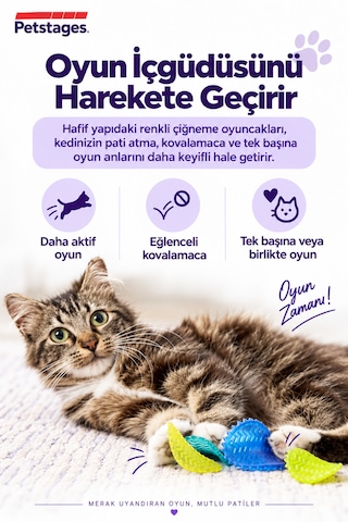Petstages Toss N' Flip Chips Kedi Çiğneme Oyuncağı