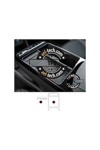 Hyundai Tucson Uyumlu Vites Etrafı Piano Black Tpu Koruyucu 2li Set 2025-2026