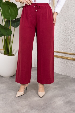 Beli Lastikli Salaş Ayrobin Pantolon - Vişne Çürüğü / A0103 Vişne Çürüğü