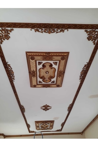 Kahve Eskitme Saray Tavan Göbek 90x120 Cm