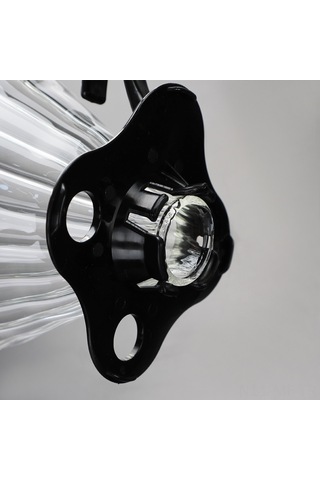 Mufunye Büyük Boy Cam V60 Filtre Kahve Değirmeni, Isıya Dayanıklı, Plastik Tabanlı, Kapağlı, Logo Özelleştirilebilir, Ev Kullanıma Uygun Siyah