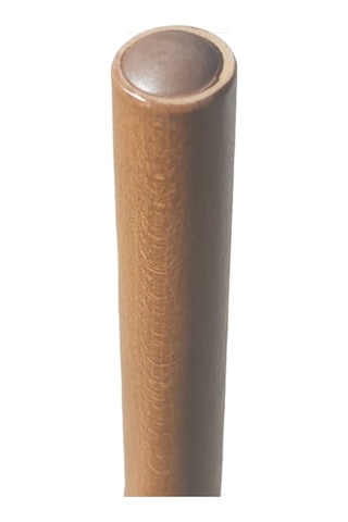 Gürgen Ahşap Sandalye Sehpa Ayağı Metrik-8 Vidalı 42 Cm - 4 Adet Beyaz Renk