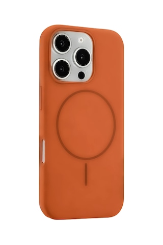 Joko - 939 - Apple iPhone Uyumlu 16 Pro Max Kılıf Jully Magsafe Kapak - Csmo-tex - - Turuncu