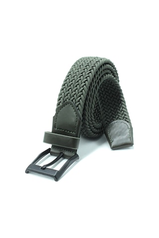 Elastik Örgü Kemer 3,5cm Yeşil Lastik Kemer Unisex