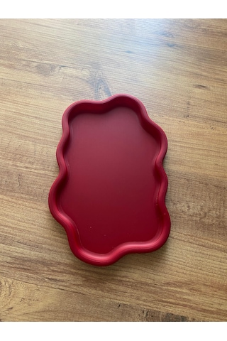 Çok Amaçlı Dekoratif Tepsi Red