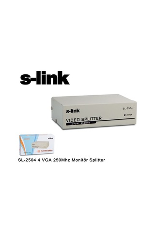 S-Link Sl-2504 4 Vga 250Mhz Monitör Splitter