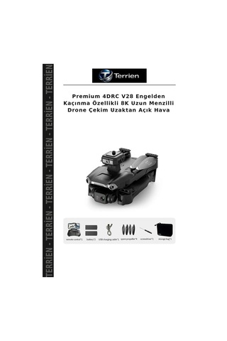 Premium 4drc V28 Engelden Kaçınma Özellikli 8k Uzun Menzilli Drone Çekim Uzaktan Açık Hava