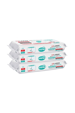 Smarter Beyaz Sabun Kokulu Sirke ve Karbonat Katkılı 4XL Mopa Uyumlu Yer Temizlik Havlusu 3 x 30'lu
