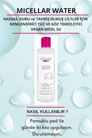 Byphasse Micellar Yüz Ve Makyaj Temizleyici Misel 250 ML